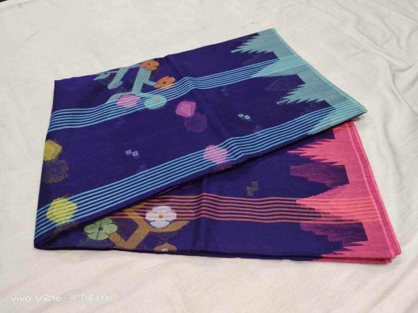 MONIPURI HALF SILK COTTON SAREE - Image 6